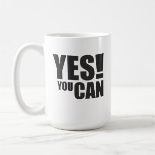 JA - Motivierend positives Angebotsdesign Kaffeetasse