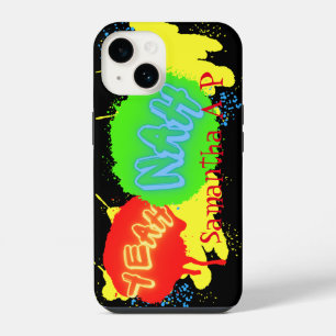 JA NEIN NZ KIWI SLANG FARBE GRAFFITI STREET ART iPhone 14 HÜLLE