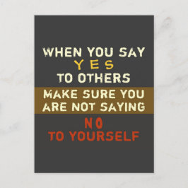 Ja & Nein - Truismus nach der Postkarte / Philosop