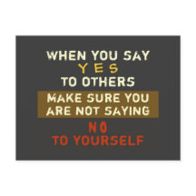 Ja & Nein - Truismus nach der Postkarte / Philosop