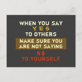 Ja & Nein - Truismus nach der Postkarte / Philosop