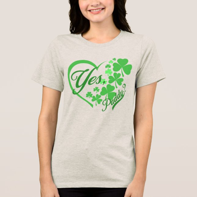 Ja Paddy Women Ja Paddy Baby Funny St Patricks Tri-Blend Shirt (Vorderseite)