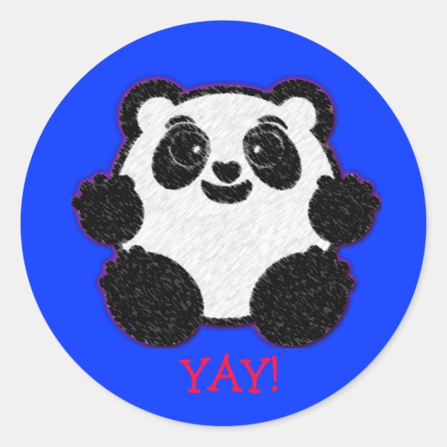 JA! Panda Sticker (Vorderseite)