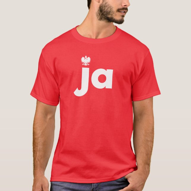 ja Polnischer Nachname Tshirt (Vorderseite)