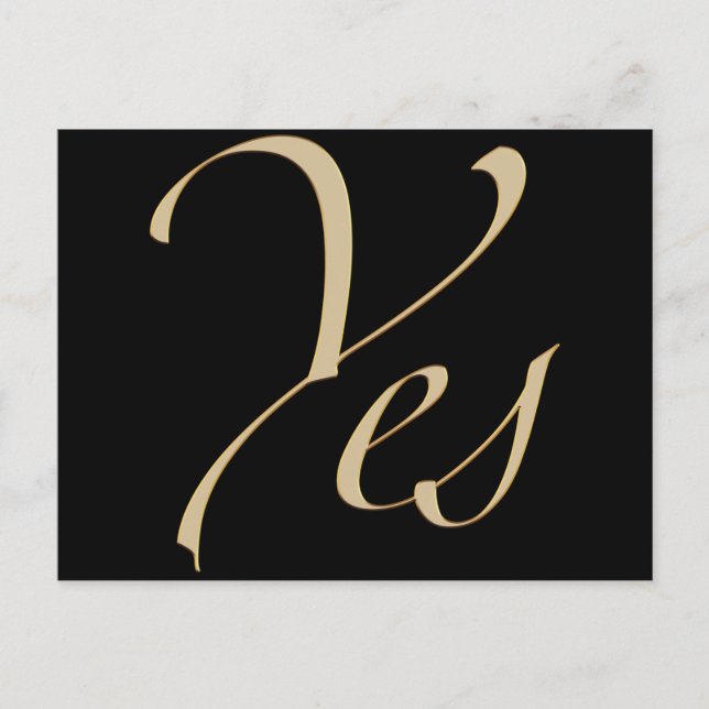 Ja Postkarte (Vorderseite)
