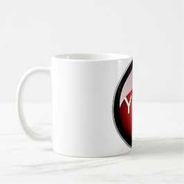 JA! Power Button - Red Gloss Edition Kaffeetasse