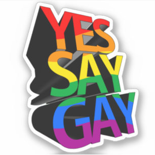 Ja Sag Gay Aufkleber
