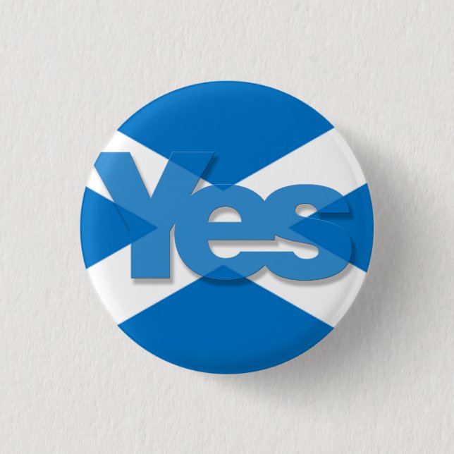 Ja Saltire Button (Vorderseite)