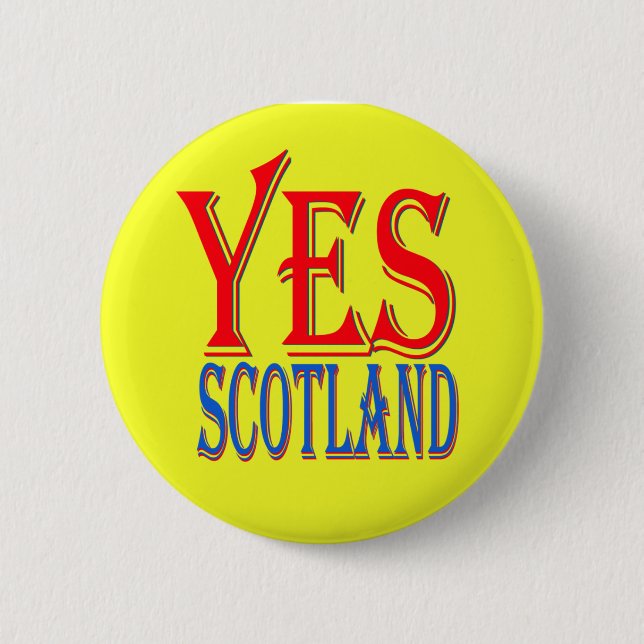 JA Schottland-Button-Abzeichen Button (Vorderseite)