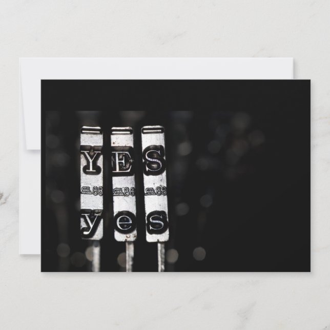 Ja Schreibmaschinenschrift (Vorderseite)