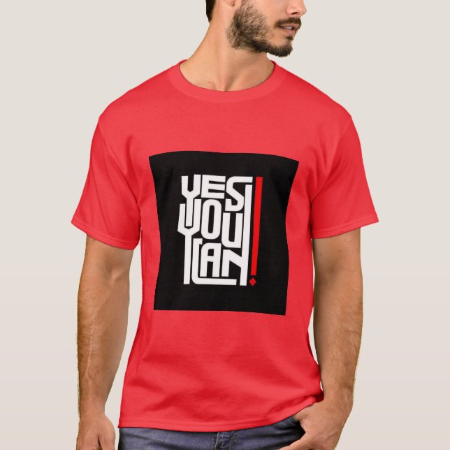 Ja, Sie können bedruckte T-Shirts mit Text versehe (Vorderseite)