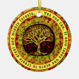 Ja, Sie können eine positive Nachricht senden Keramik Ornament