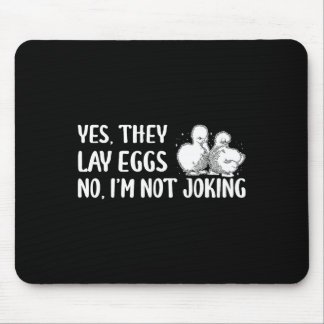 Ja, sie legen Eier, nein, ich scherze nicht Silkie Mousepad