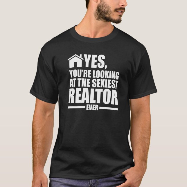 ja, Sie schauen auf Immobilien Immobilien Immobili T-Shirt (Vorderseite)