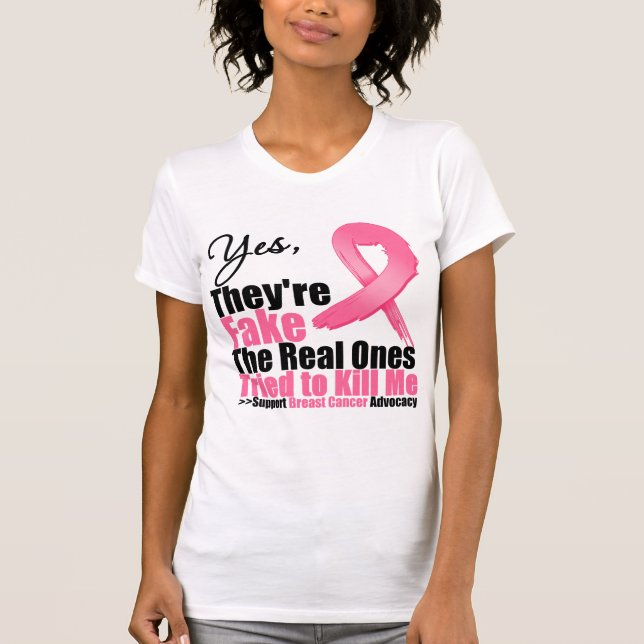 JA sind sie Fake….Meine wirklichen versuchten, T-Shirt (Vorderseite)