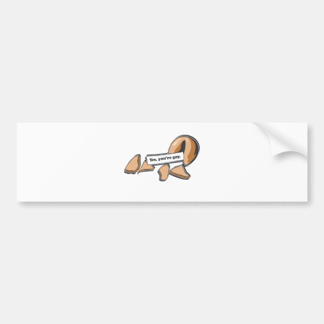 JA sind SIE HOMOSEXUELLER GLÜCKSKEKS Autoaufkleber (Vorne)