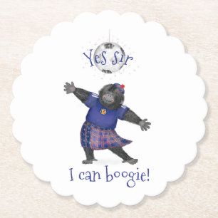 Ja Sir, ich kann Boogie-Gorilla-Fußball-Coaster Untersetzer