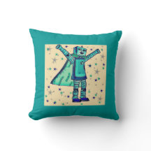 Ja! Superhero Robot Throw Kissen