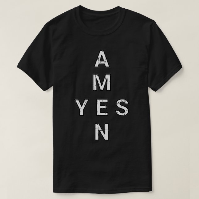 Ja und Amen T-Shirt (Design vorne)