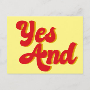 Ja und Verbesserungskomödie Postkarte