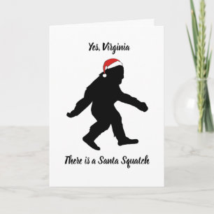 Ja Virginia, Weihnachtskarte Sankt Squatch Karte