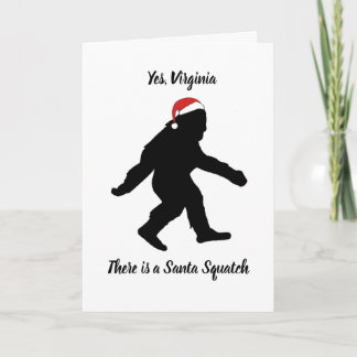 Ja Virginia, Weihnachtskarte Sankt Squatch Karte