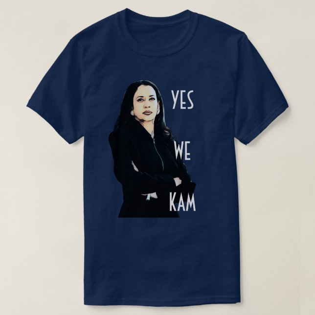 Ja Wir Kam Kamala Harris T - Shirt (Design vorne)