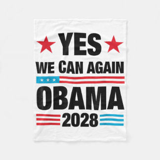 Ja, wir können Obama 2028 3. Amtszeit Präsident Fleecedecke