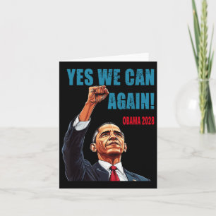 Ja, wir können Obama 2028 Präsident wieder Karte