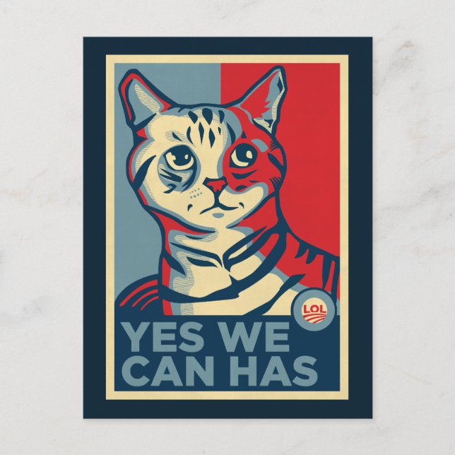 Ja, wir können postkarte (Vorderseite)