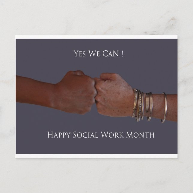 Ja, wir können! postkarte (Vorderseite)