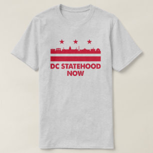 Ja, wir können Washington DC Staat jetzt Flaggen T T-Shirt