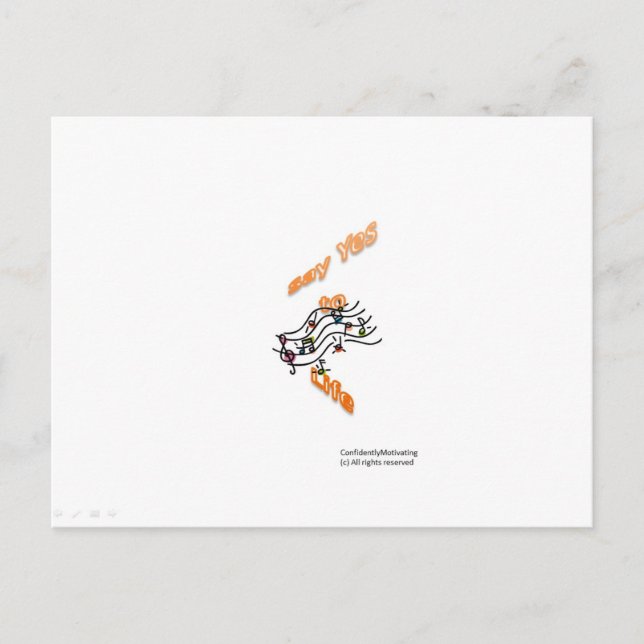 Ja zum Leben Postkarte (Vorderseite)