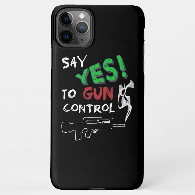 Ja zur Kontrolle von Waffen iPhone Hülle (Rückseite)