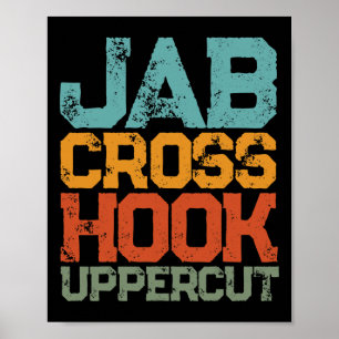 Jab Cross Hook Toppercut Women Shirt Funny Poster