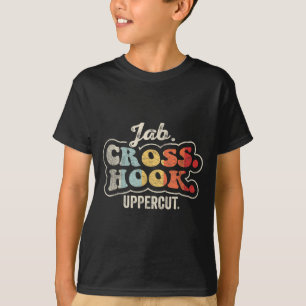 Jab Cross Hook Uppercut Boxen Retro Vintage T-Shirt