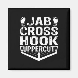 Jab Cross Hook Uppercut Boxer Workout Männer Fraue Magnet