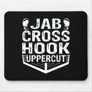 Jab Cross Hook Uppercut Boxer Workout Männer Fraue Mousepad