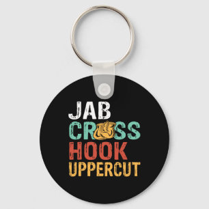 Jab Cross Hook Uppercut Boxer Workout Männer Fraue Schlüsselanhänger