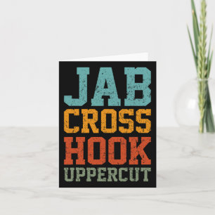 Jab Cross Hook Uppercut Funny Boxing Trainer Karte