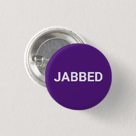 Jabbed lila-weiß-geimpftes Button
