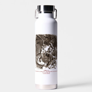 Jabberwock durch den Glass John Tenniel Trinkflasche