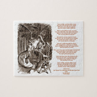 Jabberwocky Gedicht durch Lewis Carroll Puzzle