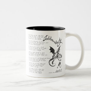 Jabberwocky Gedicht Zweifarbige Tasse