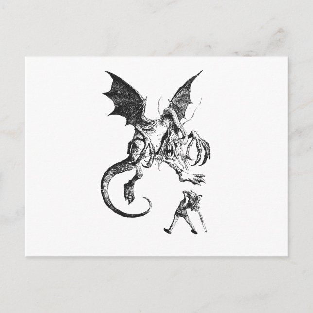 Jabberwocky Postkarte (Vorderseite)