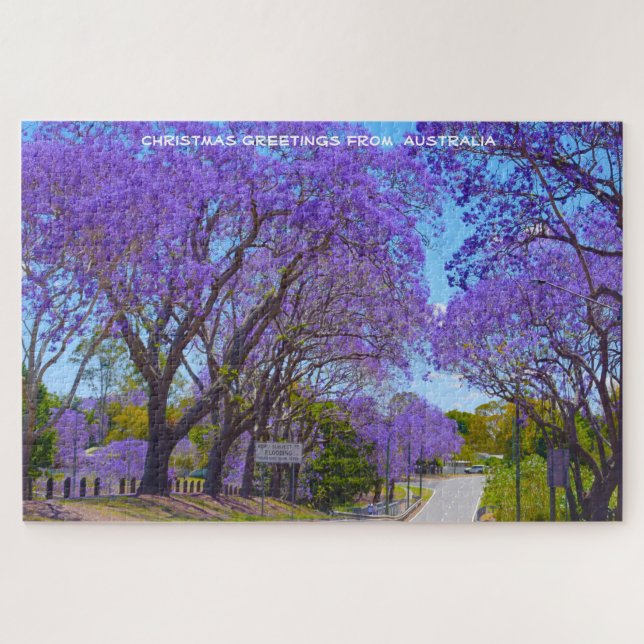 Jacaranda-Bäume Australiens Puzzle (Horizontal)