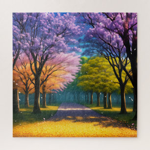 Jacaranda Bäume bezaubernd, Jigsaw Puzzle