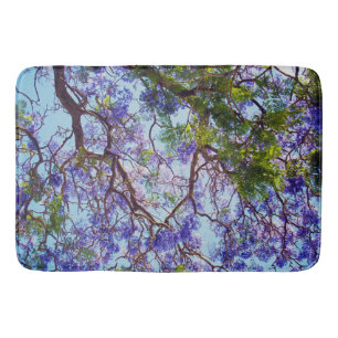 Jacaranda Bäume Ölfarbe, Gedächtnisschaum Badematte