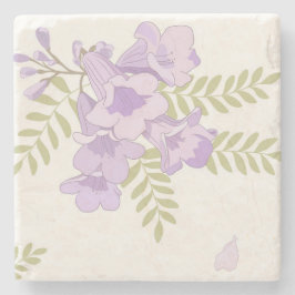 Jacaranda-Blüten Australischer Blumenuntersetzer Steinuntersetzer