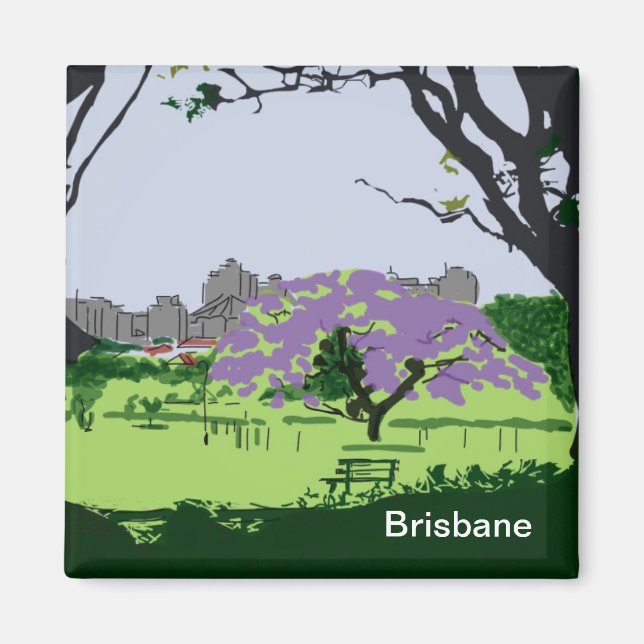 Jacaranda in Bloom Magnet (Vorne)